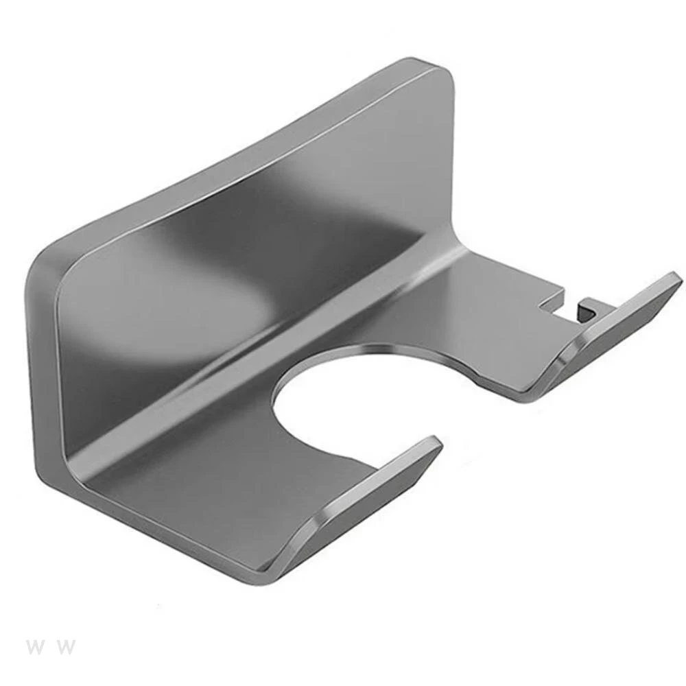1 Wall Mounted Hair Dryer Bracket Bathroom Shelves Punch-free Drilling Storage Rack Space Saving Care Tools No Punching Air Duct image 3