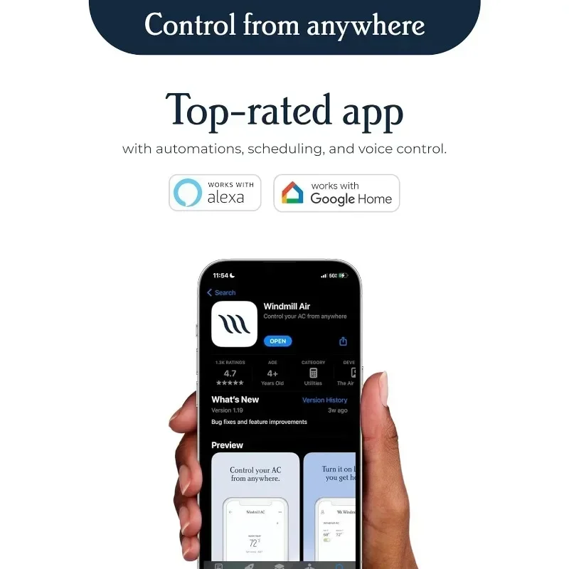Modern Air Conditioning Voice Enabled Window Air Conditioning Units - Easy To Install