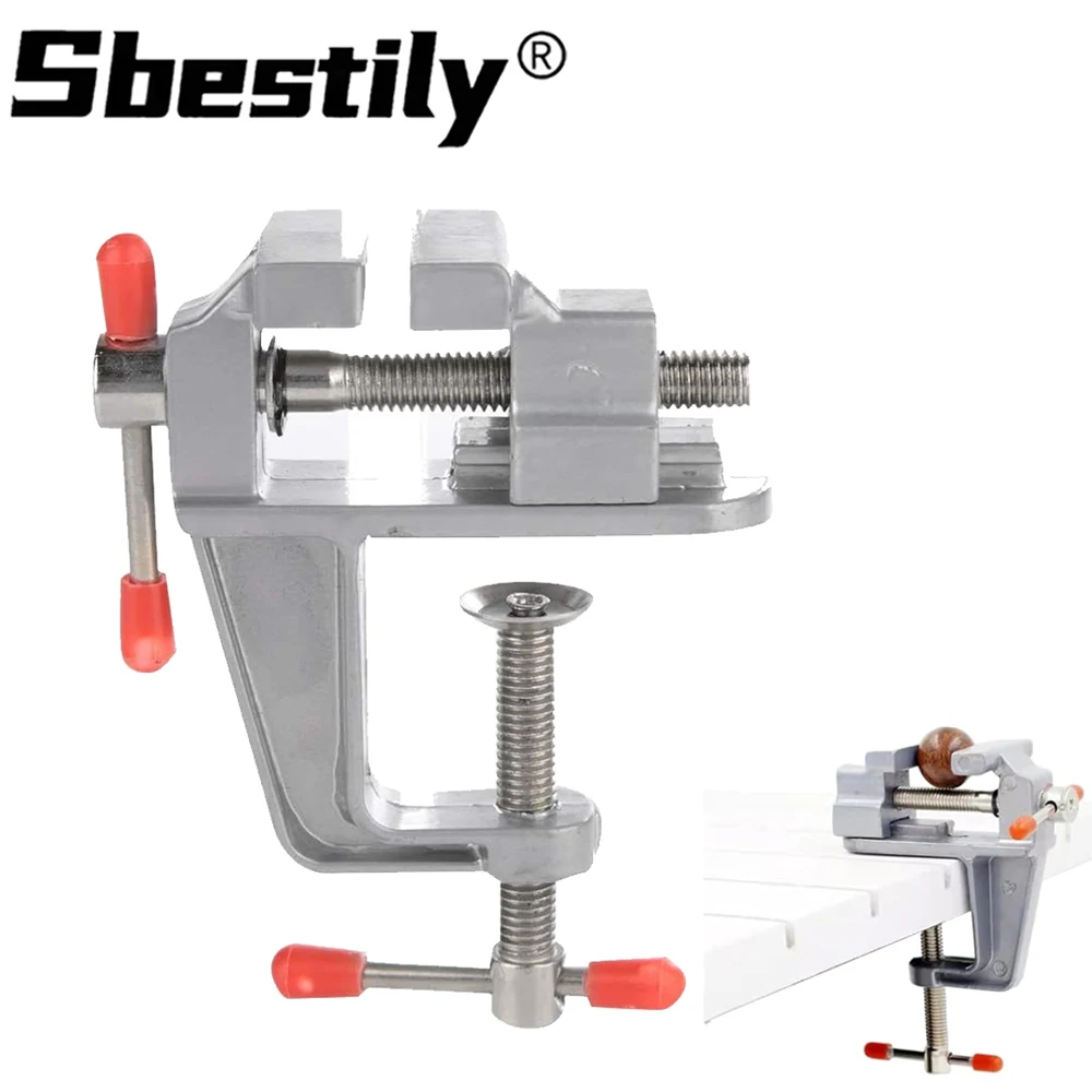 1pc Mini Bench Vise Table Clamp Screw DIY Muliti-Funcational Small Jewelers Hobby Clamp On Table Flat Pliers Tool Vice