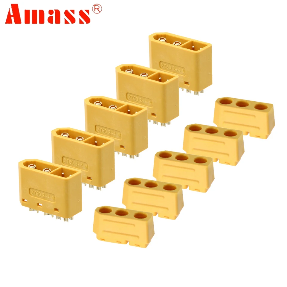 Yiqigou 2 Câbles Adaptateurs XT60 – 1 Femelle Vers 2 Mâles, Série XT60H, Longueur 10 Cm, Pour Batteries En Série Adaptateur XT60 Série