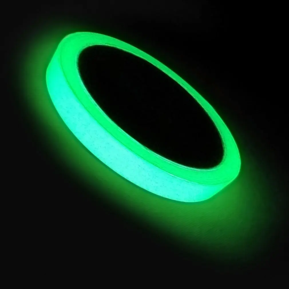 2023 Removable Luminous Tape Glow Tape Self-adhesive Sticker Green Fluorescent Glowing Dark Striking Night Warning Luminous Tape