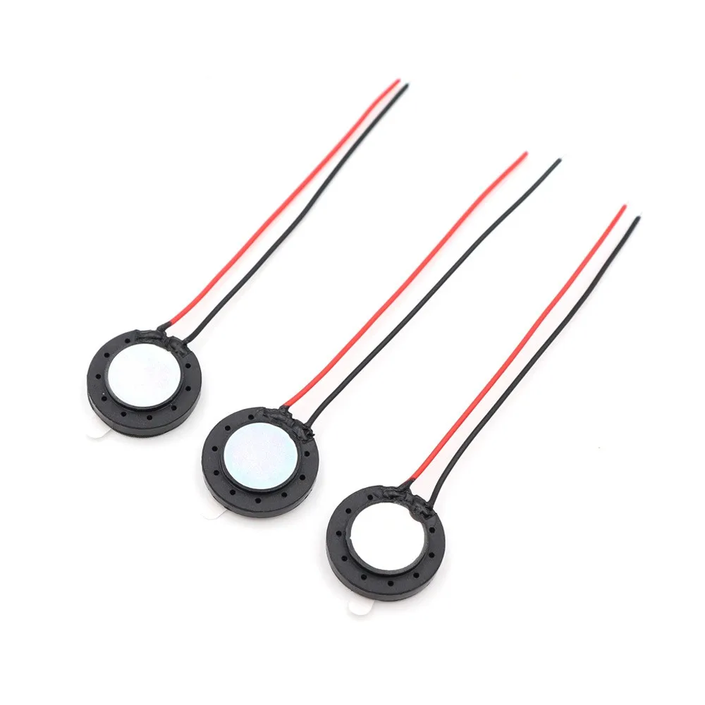 20PCS 16MM round plastic inner magnetic tape cable small speaker 8 ohms 1W Bluetooth speaker voice speaker