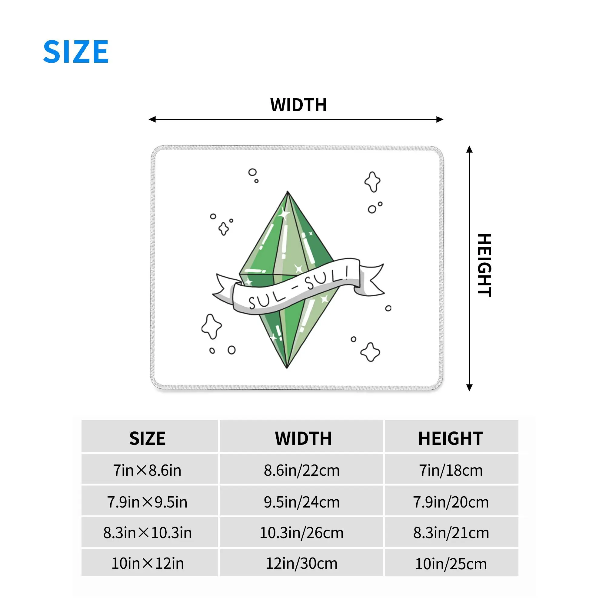 Sims 3 من Eva Kiseleva Mouse Pad Computer Keyboard Mouse Mat Gaming PC Laptop Desk Mat Office Accessories Table Mats