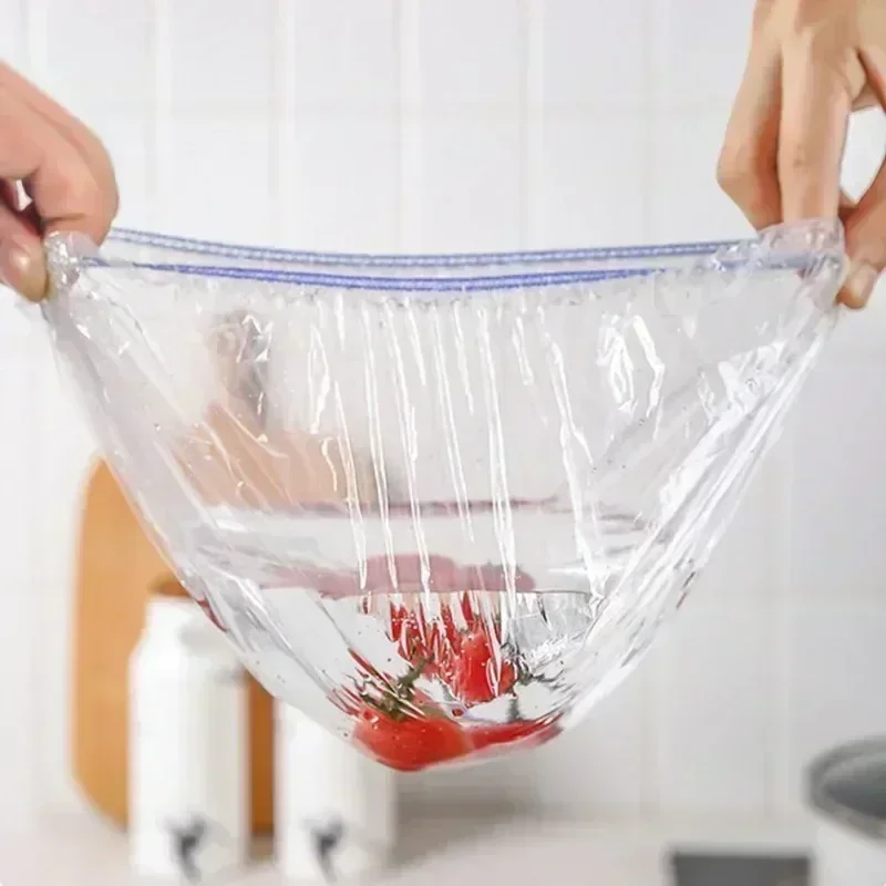 Disposable Food Keeping Film Kitchen Food Storage Covers Bags for Bowls Elastic Plate Plastic Lid Covers Vacuum Bags