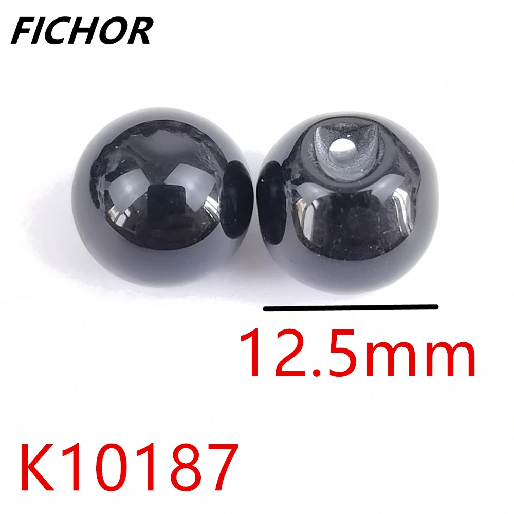 30/50pcs 12.5mm Black Spherical Button DIY Garment Sewing Accessories Shirt Eye Cat Stone Resin Pendant Earring Jewelry