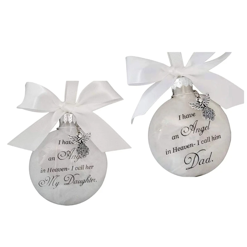 I Have Angel in Heaven Ball Ornament I Call Her Mom Daughter for Brother Dad Son Memorial Sympathy Gift