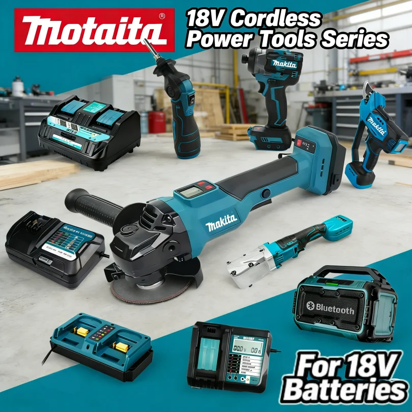 

Makita Gun Cutting Machine Set Brushless Grinder Butter Gun And Including various accessories for the charger tools