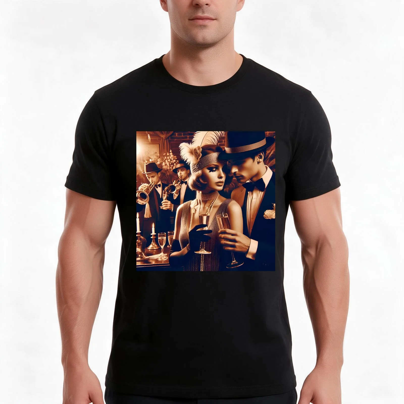 Historical Romance: Roaring Twenties Romance Historical Romance T-Shirt, Summer Casual Cotton Tee, Oversized Streetwear Tops
