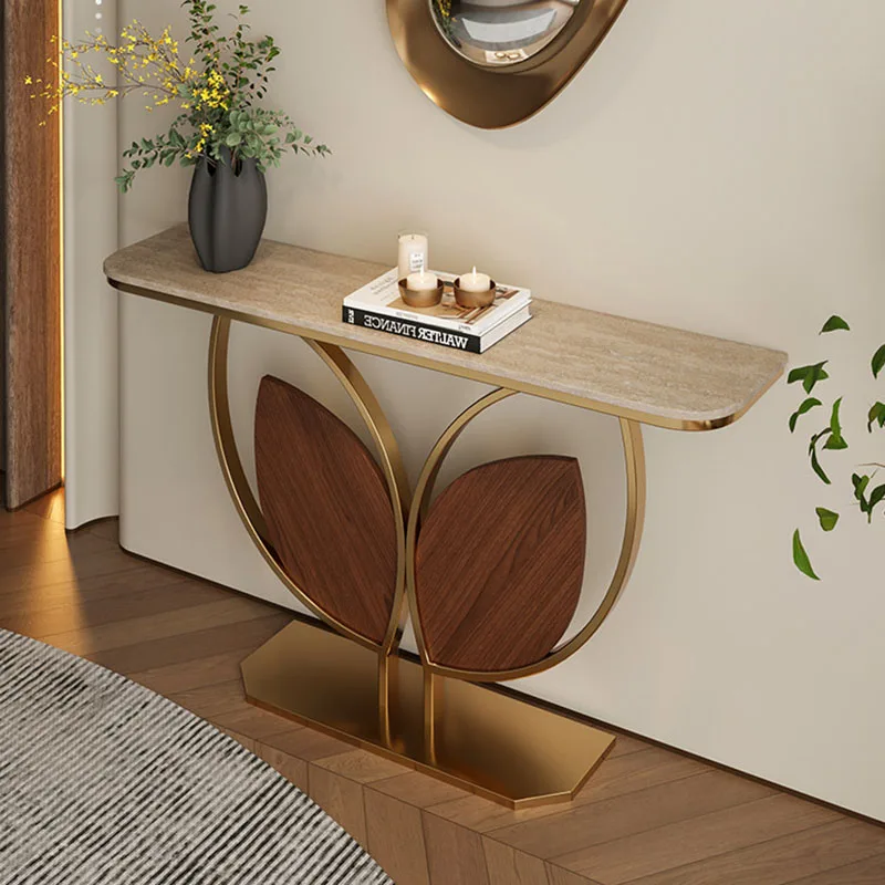 *&n Practical Wide Console Table Secure Popular Entryway Table Industrial Contemporary Console Entree Living Room Furniture view 5