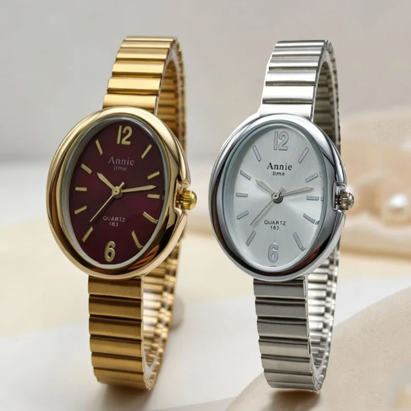 High End Quartz Watch Length Adjustable Steel Strip Women Quartz Watches Pigeon Egg Dial Women's Wristwatches Wholesale Clock