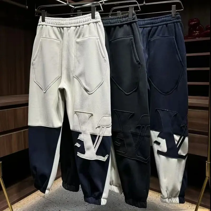 

Harlan sweatpants winter color matching versatile letter sports leggings men's versatile trend casual pants