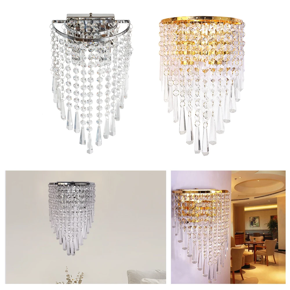 

Modern Ceiling Light Crystal Chandelier Wall Sconce Lamp Pendant Light Fixture Lighting for Bedroom Hallway Home Decor 40W