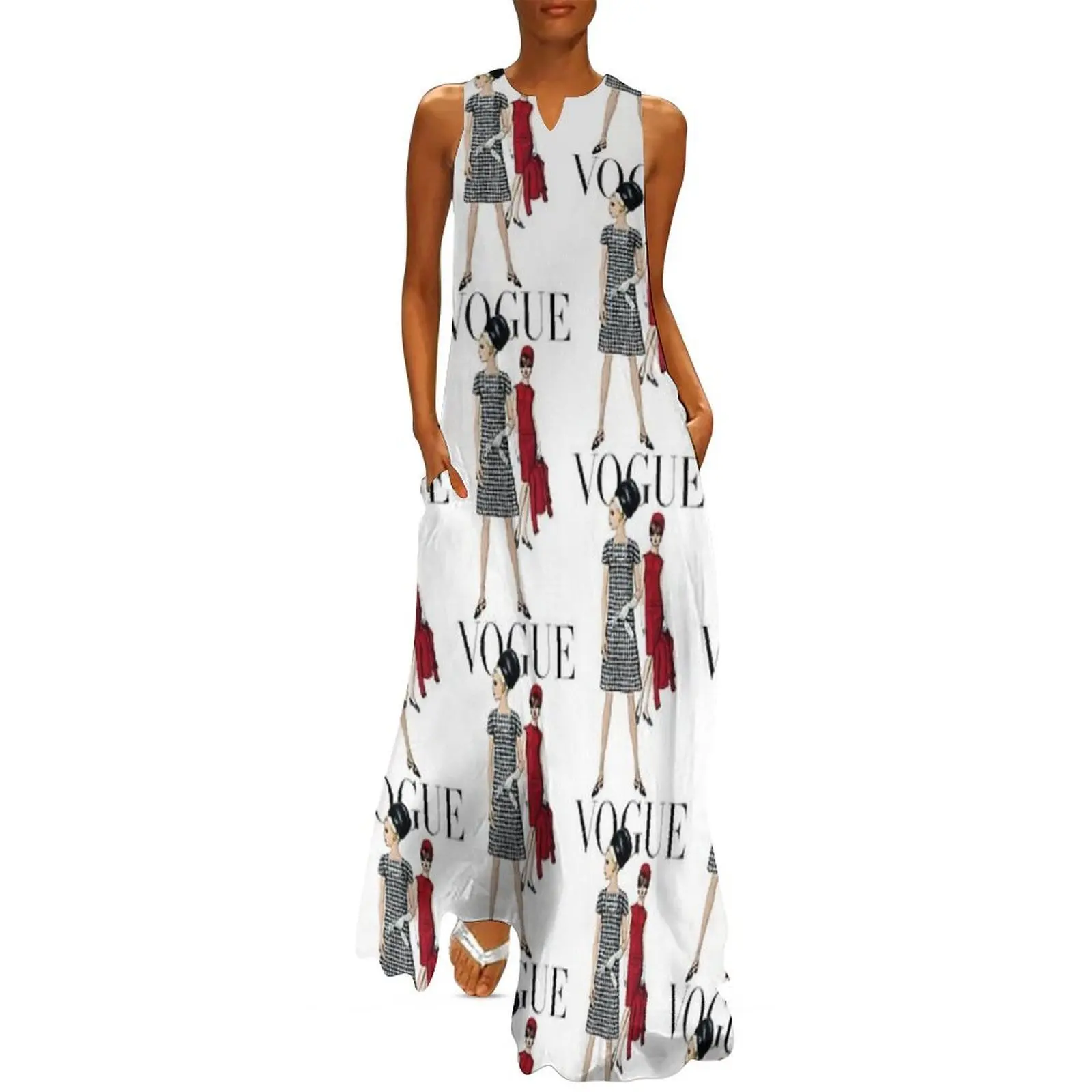 

Vintage Patterns 60s 3 Long Dress elegant dresses plus sizes summer women's suit birthday dress