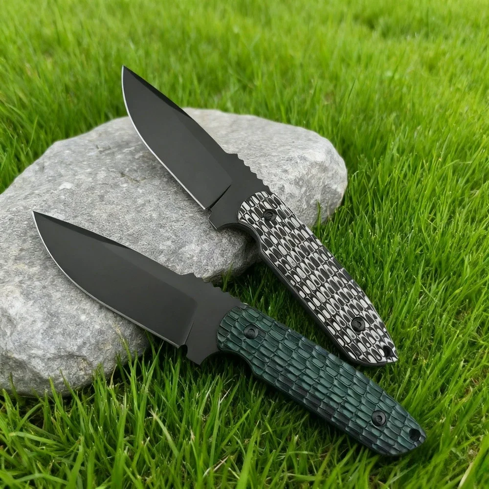 

Rockeye Fixed Blade Knife G10 Handle EDC Multipurpose Straight Knife Outdoor Camping Knife Survival Tactical Tools with K Sheath