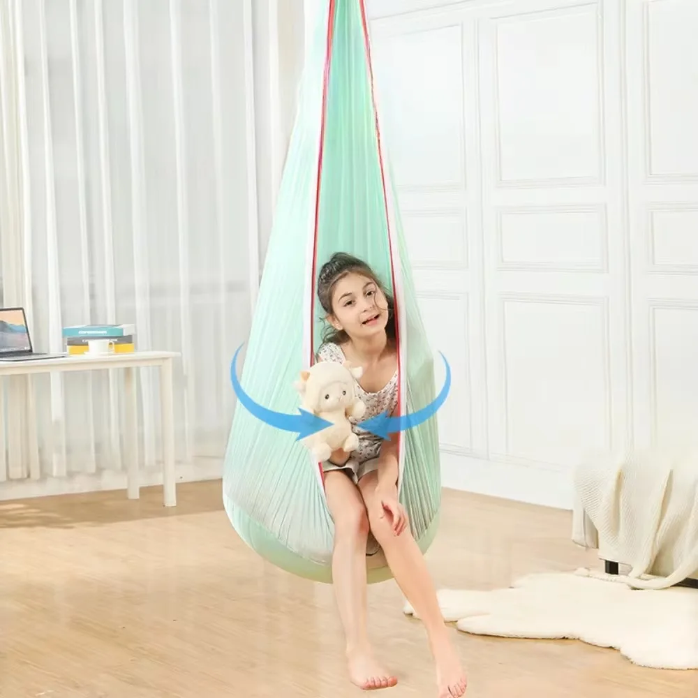 Indoor therapy swings are great for children with autism, ADHD, sensory processing disorder, and autism hammock chair