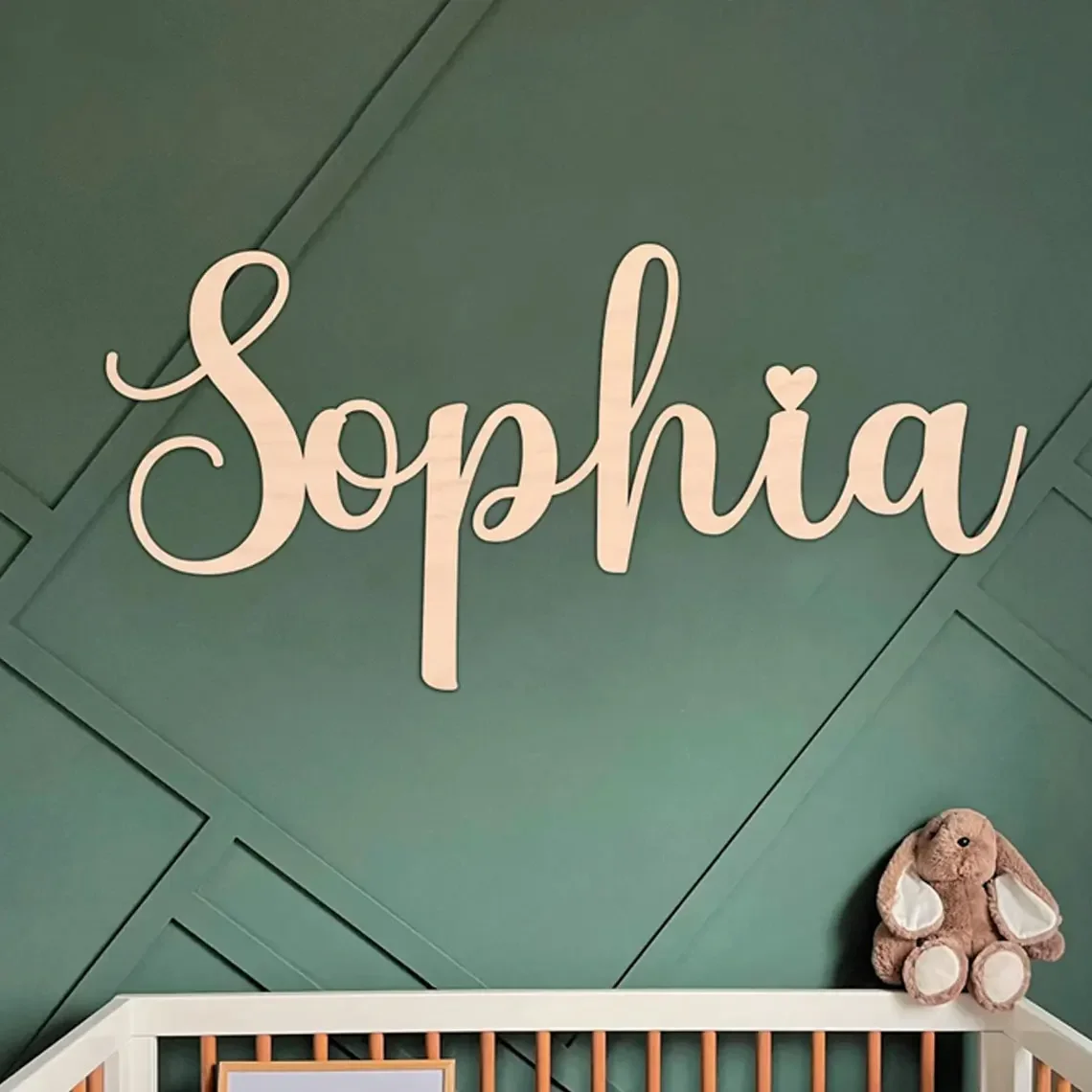 18inch Personalized Name Sign Wooden Baby Nursery Sign Customized Wedding Name Sign Baby Nursery Wall Decor Show Gift