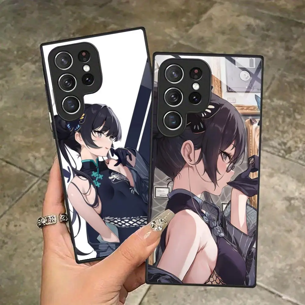 Blue Archive Ryuuge Kisaki Phone Case for Samsung Galaxy S26 S25 S24 S23 S22 S21 S20 Note20 Plus FE Ultra Glass Protective Cover