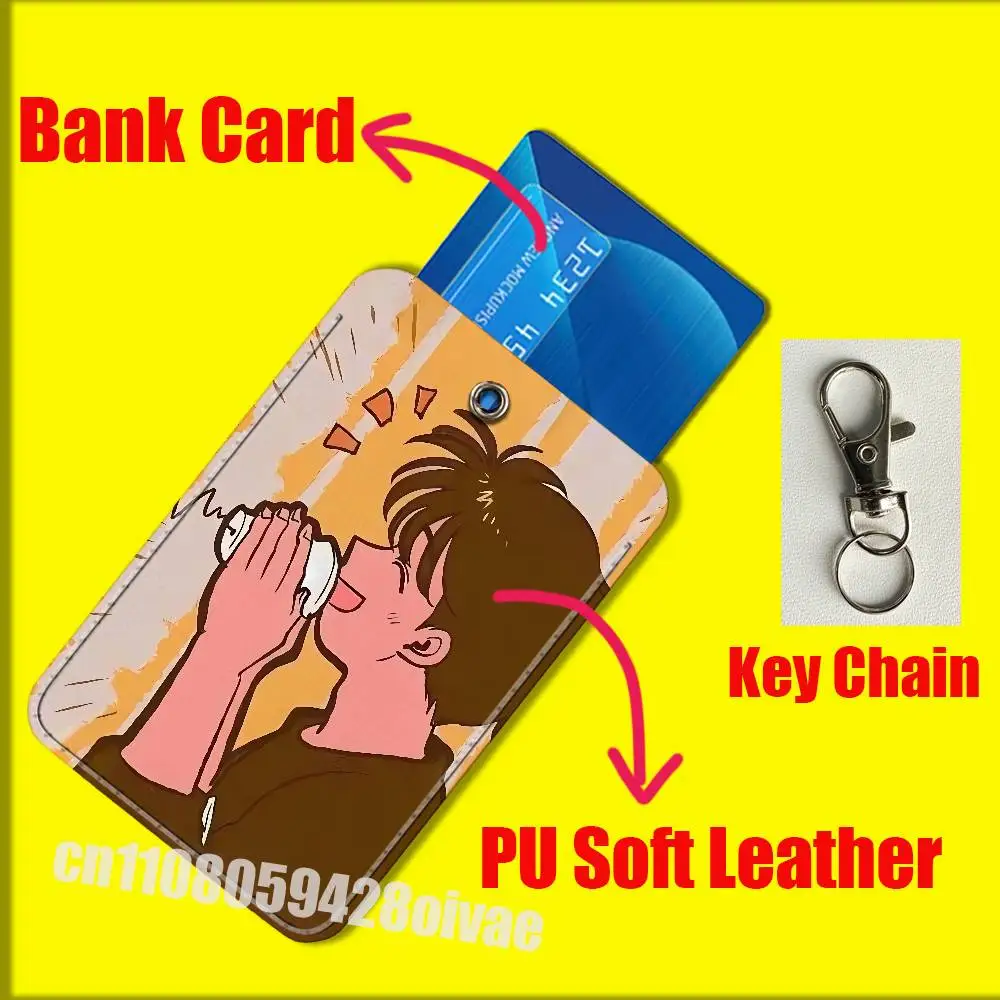 Banana Fish Ash Lynx Eiji Okumura Klipsy na identyfikator Karty kredytowe Bankowe Karty dostępu Karty wodne Etui Ozdobne Torba Brelok