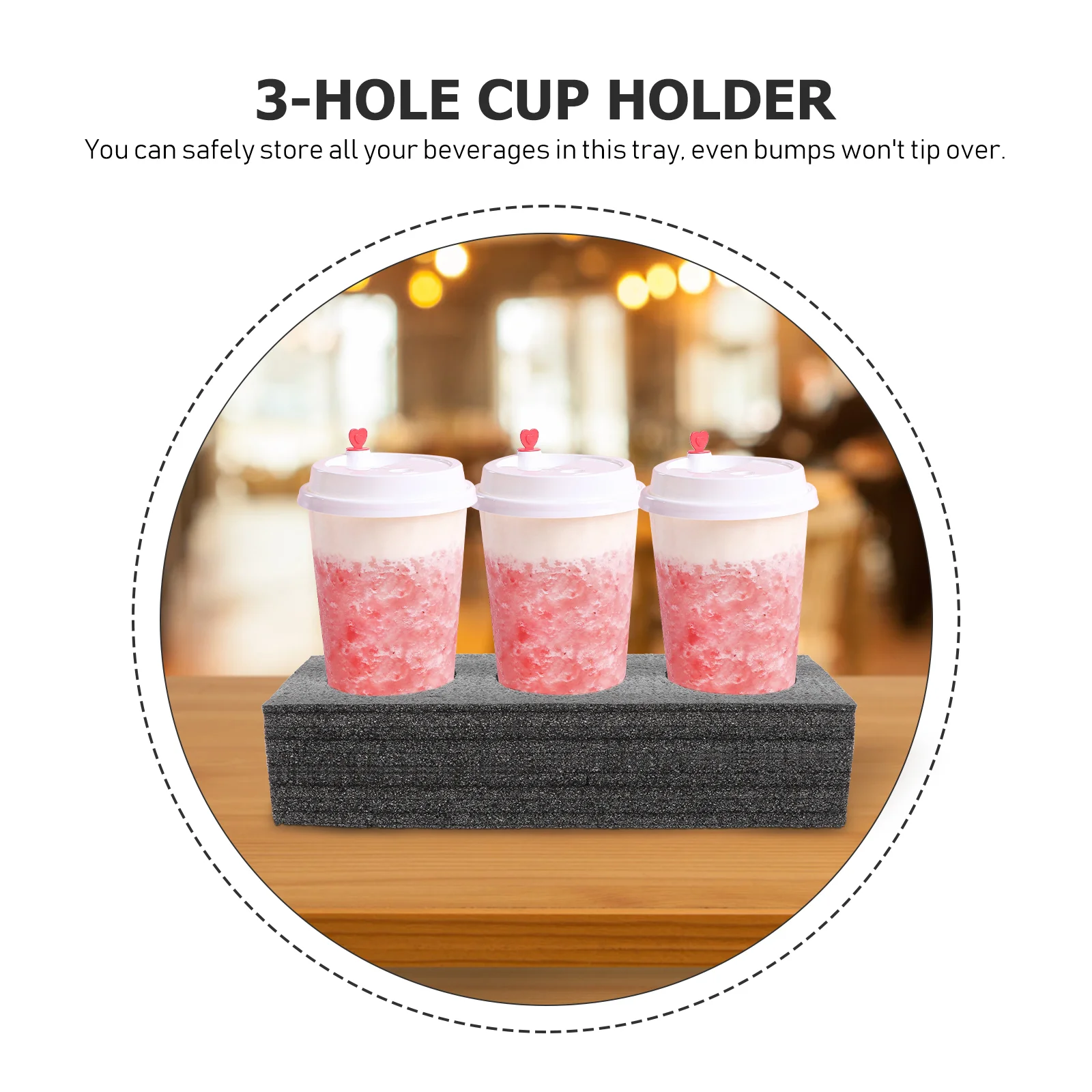 Drinking Cup Holders 3-hole Coffee Cup Holders Takeout Cup Packing Tools Hot Holes Ink Cup Holder Stand Tattoo