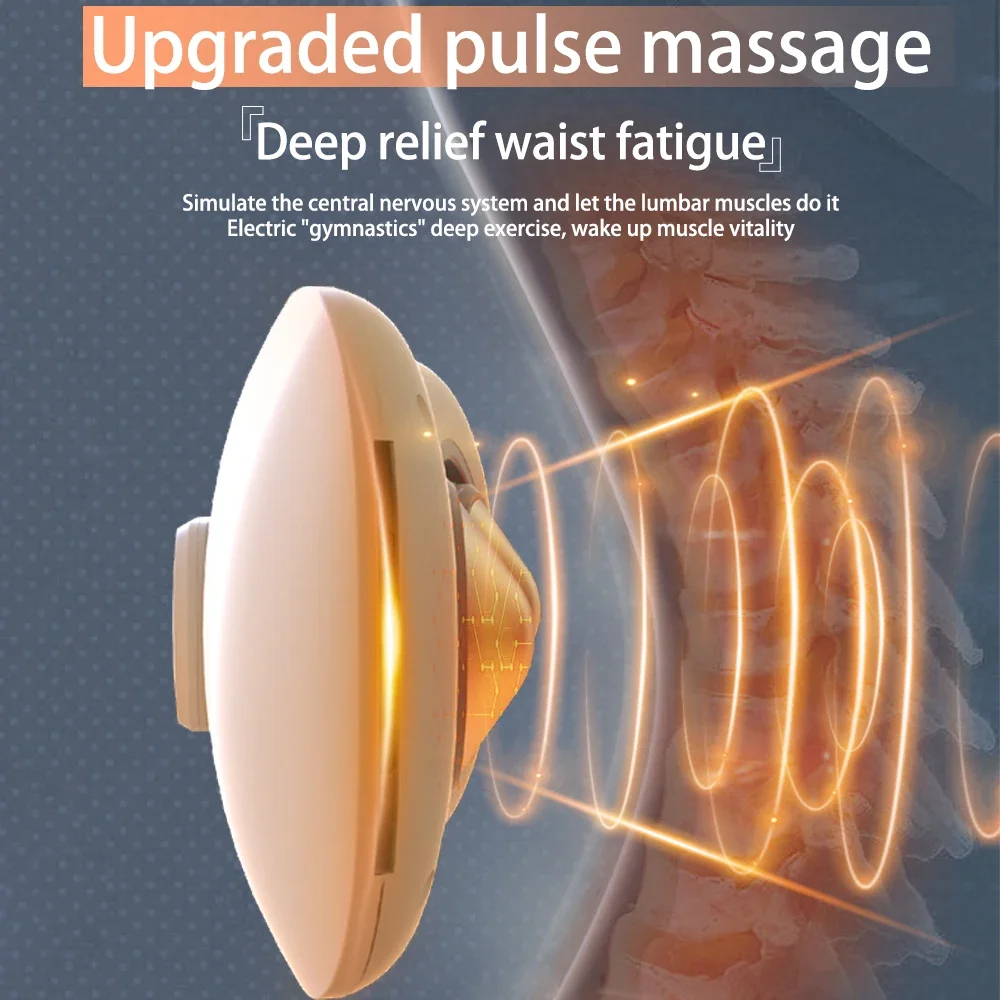 Massager  Lumbar Massager EMS Pulse Waist Vibration Heated Waist Massager Belt with AIr pressure
