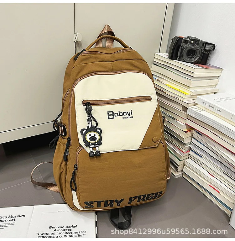 

Стильный рюкзак для мальчиков и девочек — большая вместимость, японская мода, универсальная сумка через плечо для младших и старшеклассников