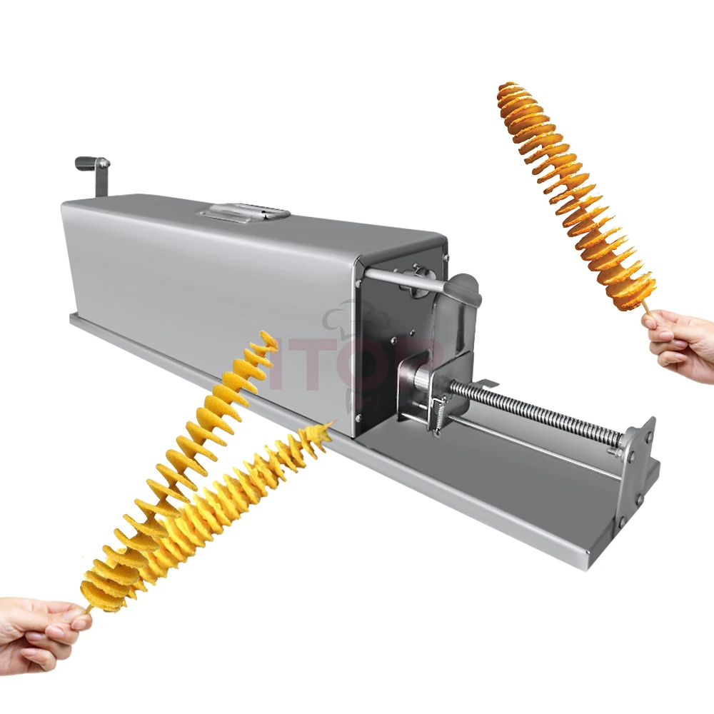 STLF JW Potato Rotary Chips Spiral Frying Machine Crisps Twister Slicer Cutter Stainless Steel Tornado Potato Slicer