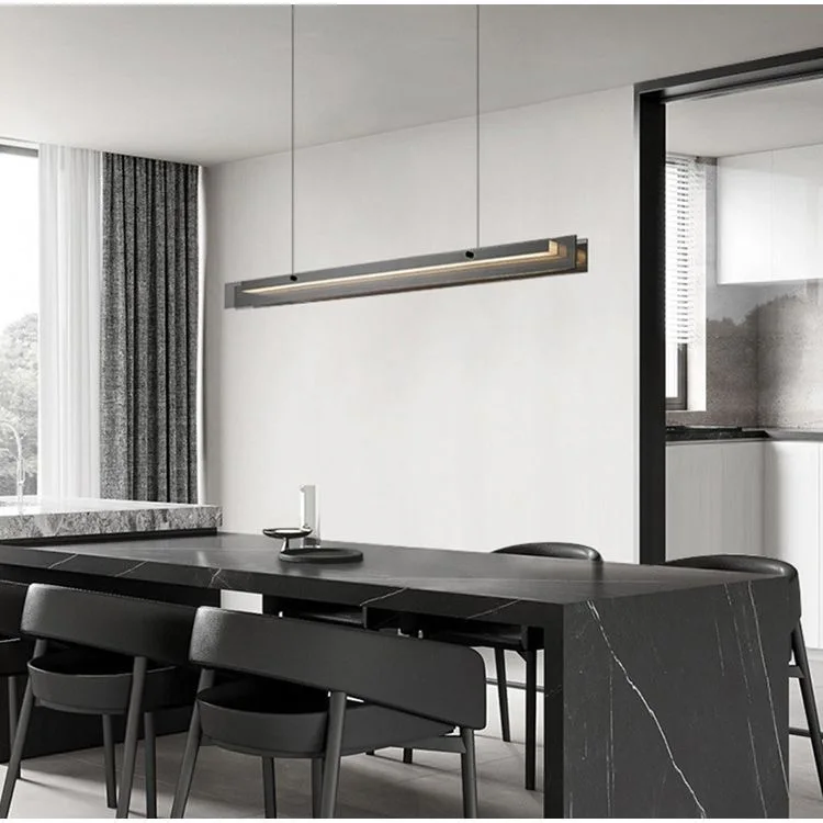 Modern Minimalist Style LED Chandelier for Living Dining Room Kitchen Office Desks Bar Home Decoration Hanging Light Fixture