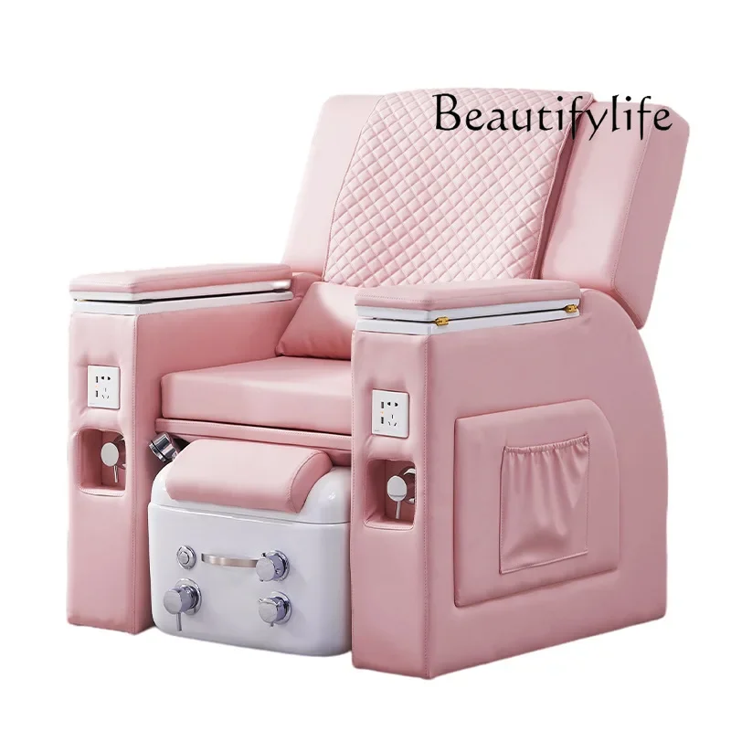 Nail art sofa foot bath sofa electric eyebrow tattooing eyelash reclining chair beauty salon special foot massage bed