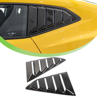 Car Rear Window Blind Vent Trim Louver Scoop Decoration Cover for Chevrolet Camaro 2017 2018 2019 2020-2023 Exterior Accessories