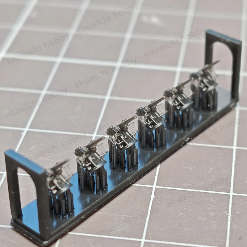 12PCS 1/700 Scale QF 4.5-inch Mk V Naval Gun Model Medium-caliber Guns Static Ornaments DIY Parts for Battleship Cruiser Models