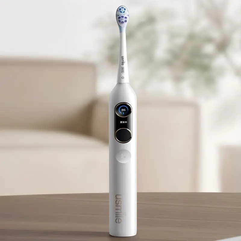 فرشاة أسنان كهربائية UsmileY20 PRO مع تخميد اهتزاز موجة الصوت، شاشة عرض ذكية، تذكير صوتي لتوصيل العظام
