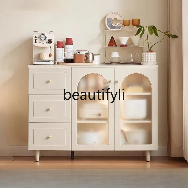 

Kitchen, side cabinet against the wall, living room storage tea bar cabinet