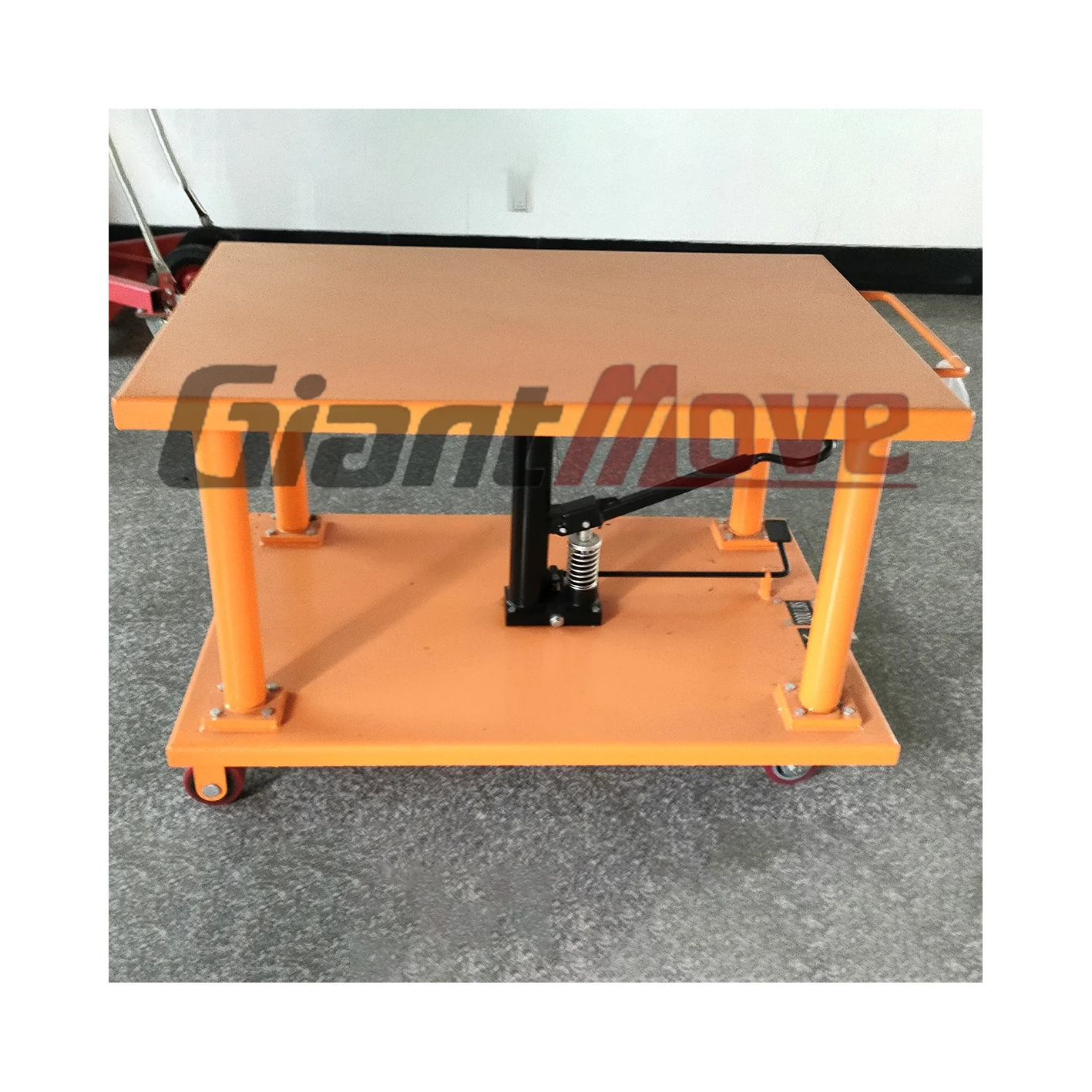High Quality High Performance 900kg Hand Operated Manual Hydraulic Mobile Lift Platform