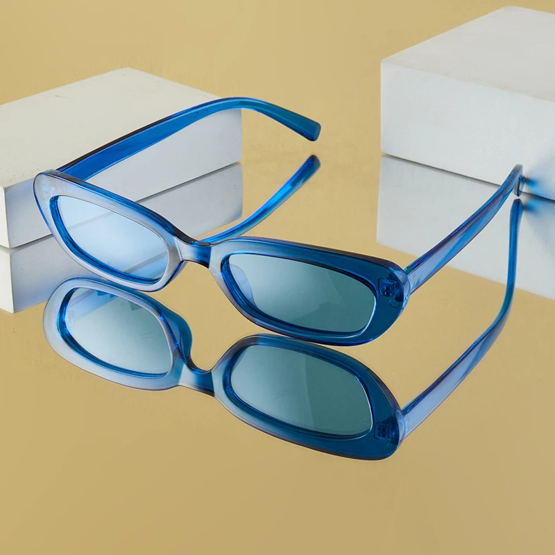 1 Stück Modische Unisex-Brille, Neuer Trendiger Kleiner Quadratischer Rahmen, Y2K Musikfestival Persönlichkeit, Cooler Street-Style Geschenkbrille – Detail 3