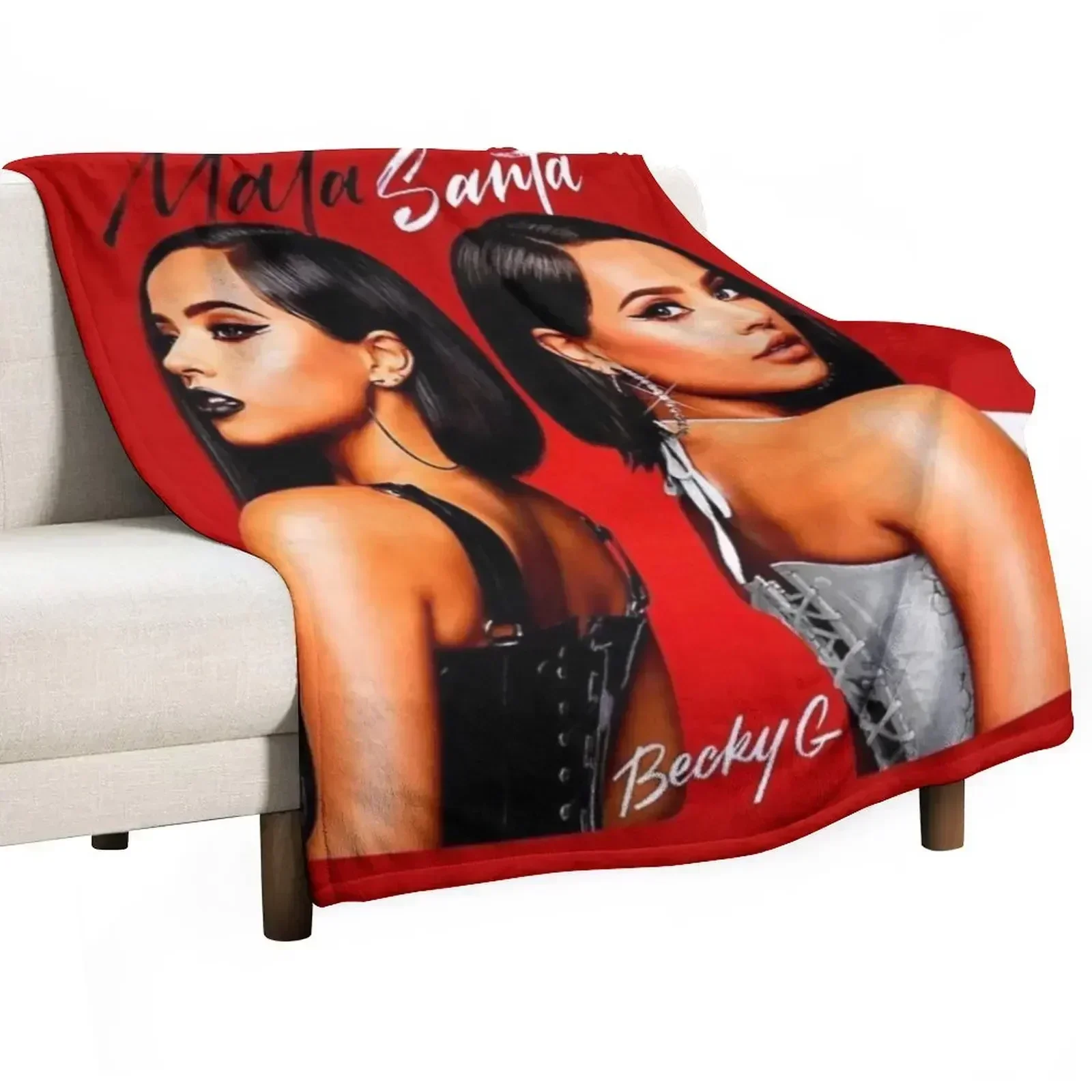 Becky G Mala Santa Throw Blanket Bed linens warm winter Blankets