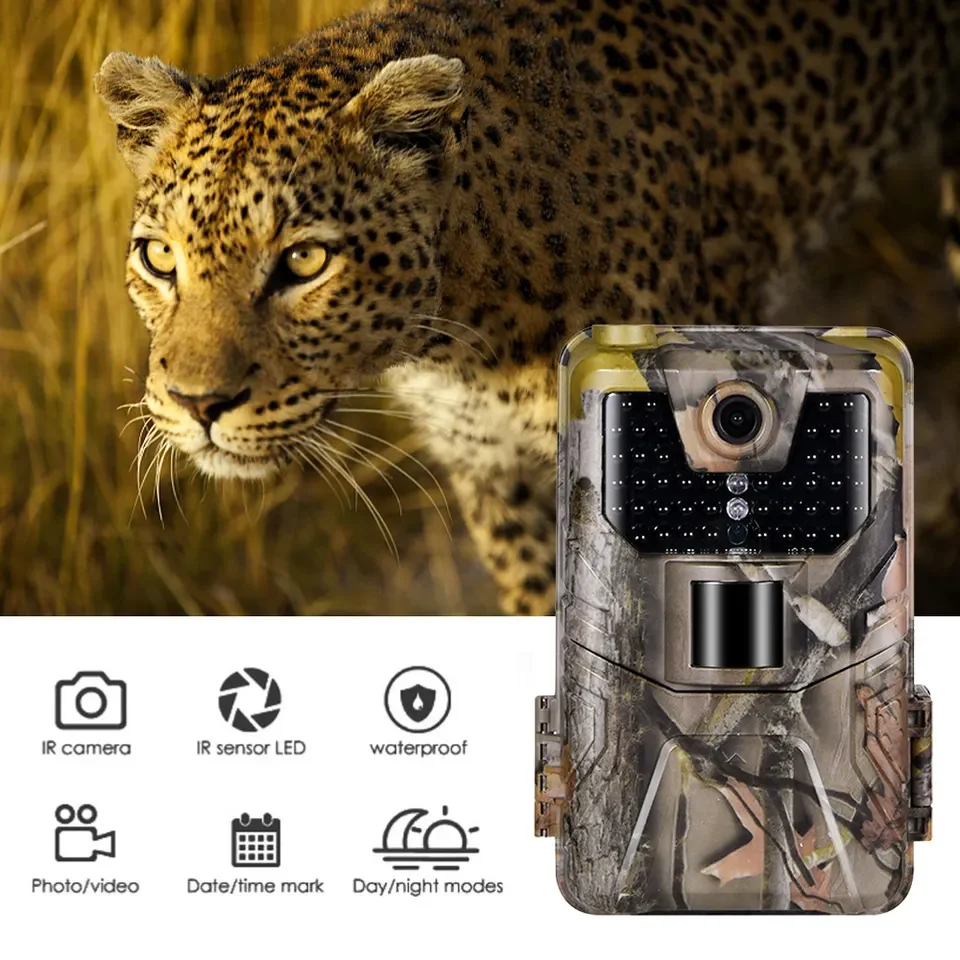 

Wildlife Trail Hunting Camera 36MP 2.7K Photo Traps Night Vision Cameras HC-900A 0.3s Trigger Wireless Tracking Surveillance