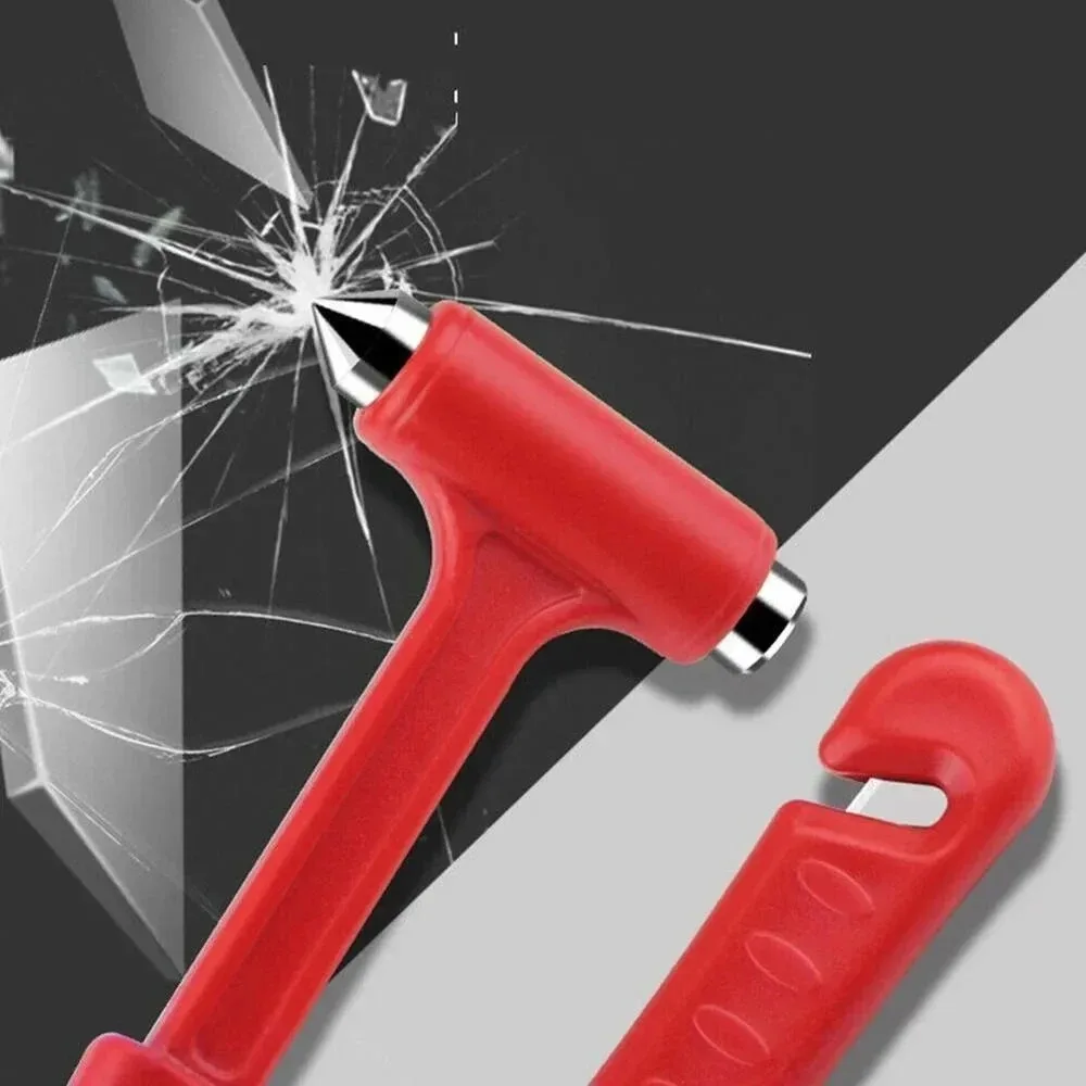 1-2PCS Multifunctional Car Safety Tool Two Emergency Hammers with Seatbelt Cutter Suitable for Car Home and Outdoor Use view 2