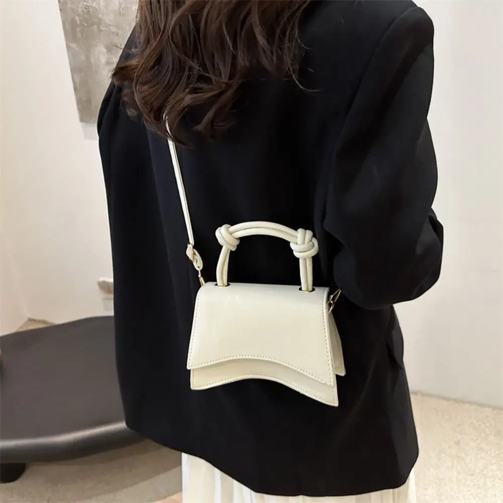 

High Quality Pu Leather Crossbody Bags Square Large Capacity Shoulder Bag Solid Color Cellphone Bag Women Girls