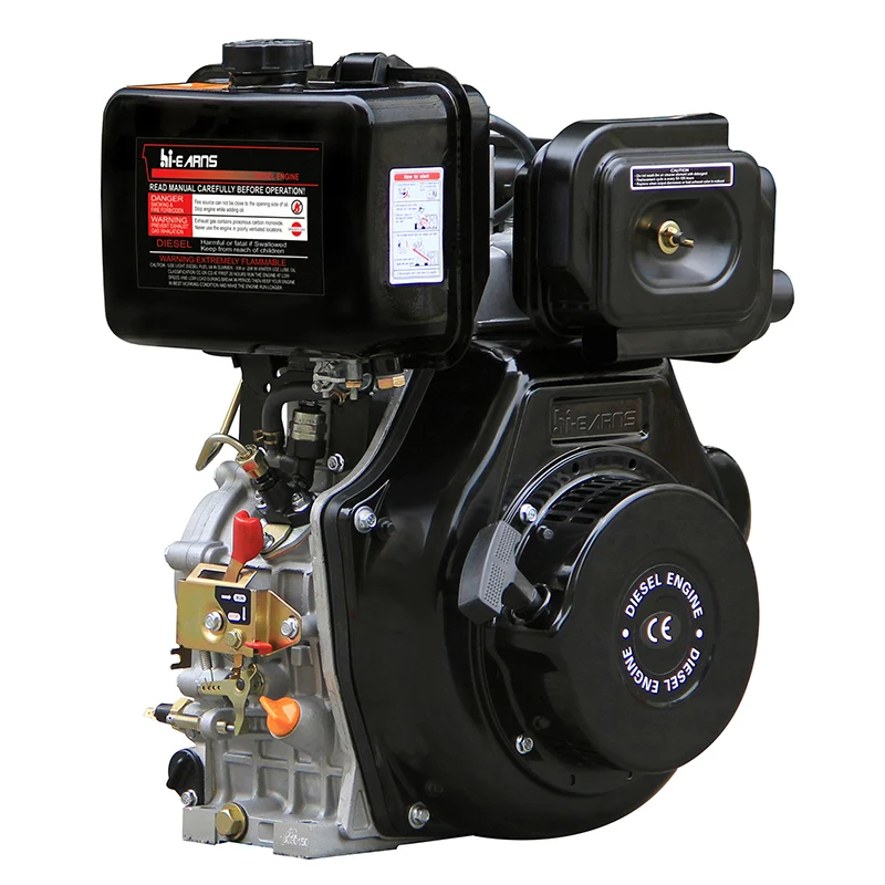 

HR186FE 6KW 4HP Electric Start Taper Shaft Solenoid Valve Oil Pump With Recoil Start 4-Stroke Engine For Machinery