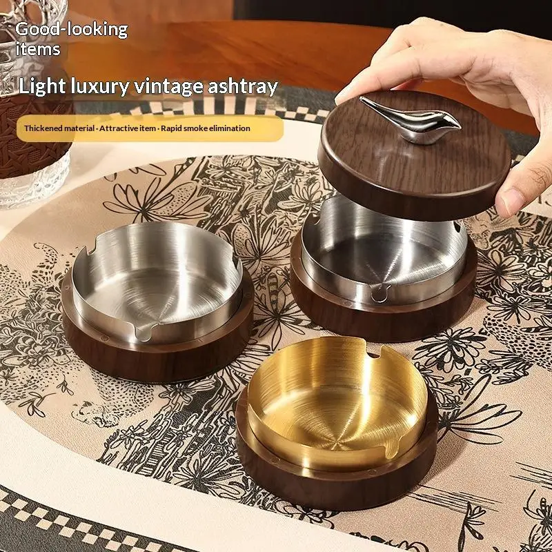 

Bird-Shaped Ashtray For Home And Office Use Lid-Equipped To Prevent Ash Scattering Perfect For Gifting To Friends And Family