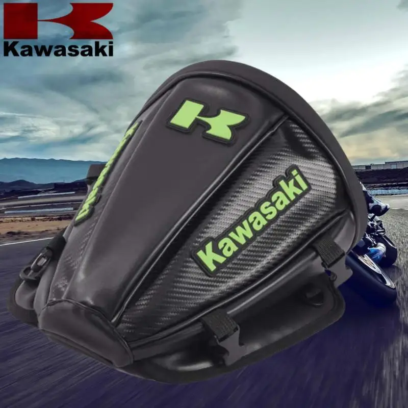 

kawasaki Водонепроницаемая мотоциклетная хвостовая сумка Спортивный багаж Седло для езды на заднем сиденье Мотоцикл Мотоцикл Скутер Боковая сумка на заднее сиденье