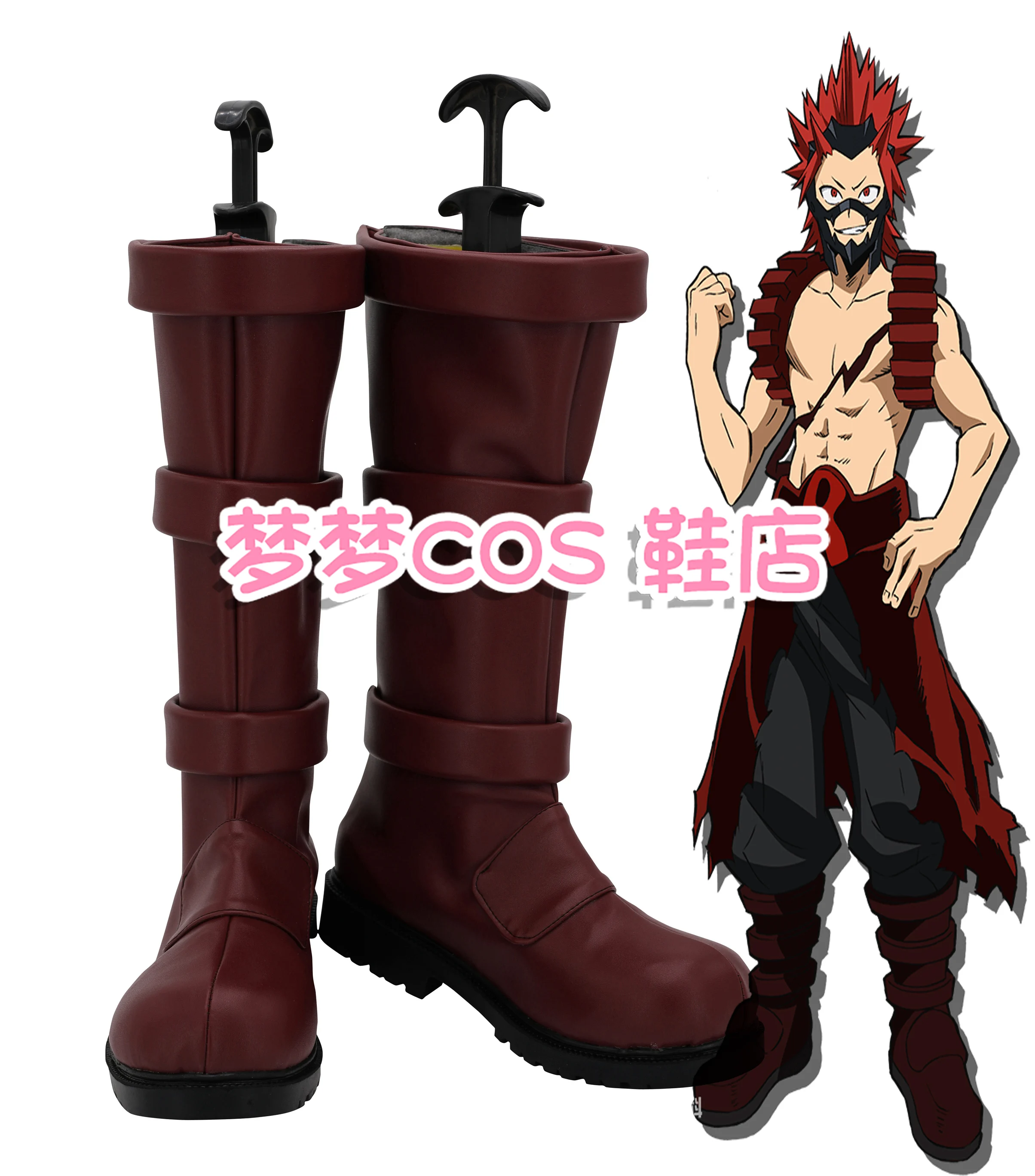 

Kirishima Eijiro Cosplay Shoes Anime My Hero Academia Costume Eijiro Kirishima Boots Men Halloween