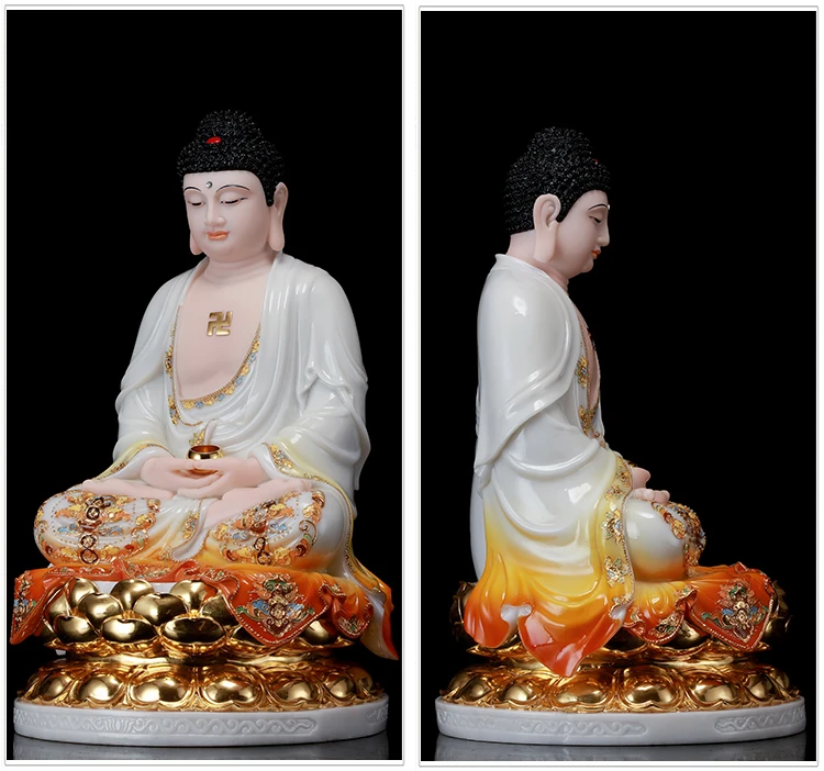 TOP high-grade Handmade gilding Omnipotent Sakyamuni Buddha statue home family bless efficacious Worship FENG SHUI Talisman