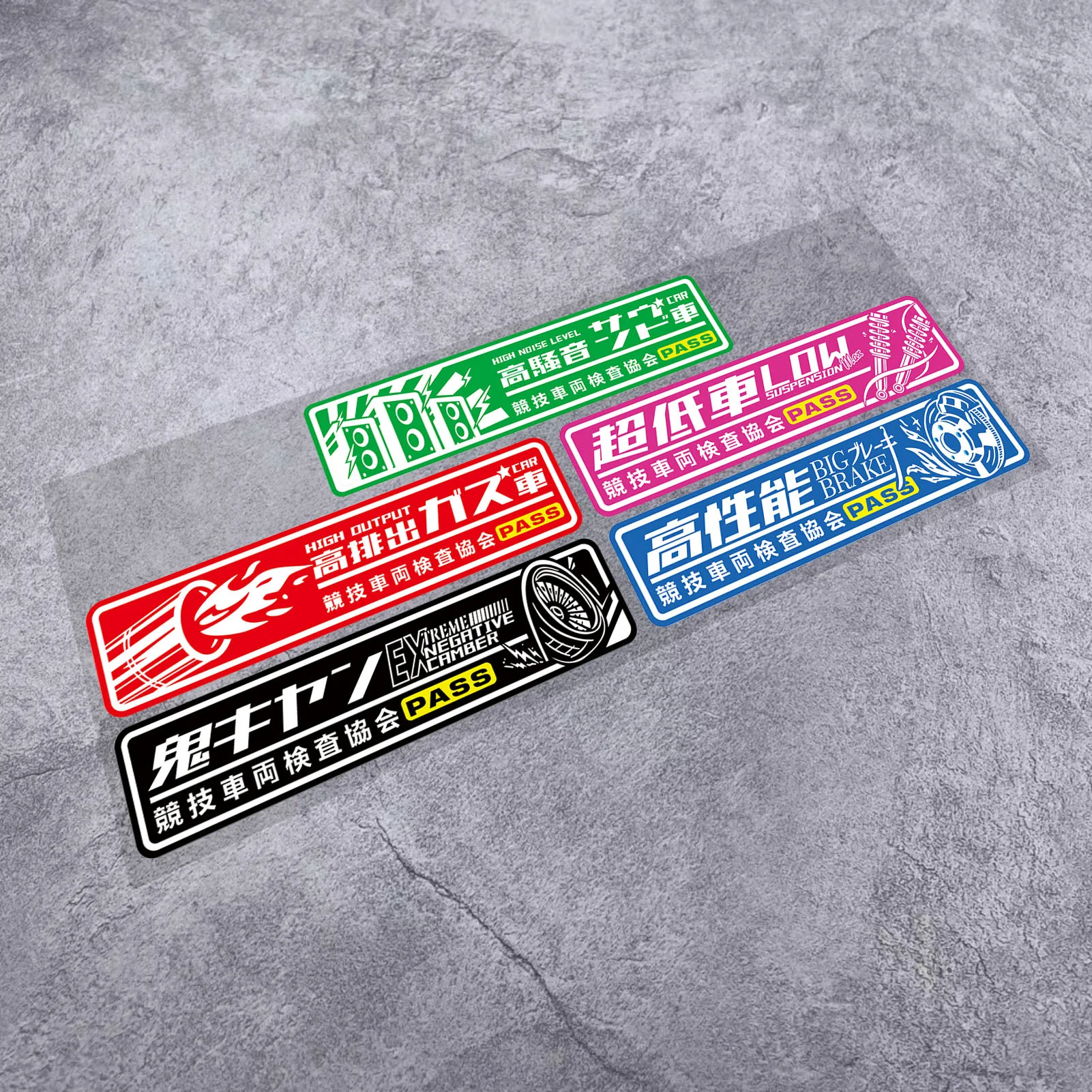 Japan JDM Racing Inspection Sticker Waterproof Vinyl Decal for Car Motorcycle Window Body Modification Decoration