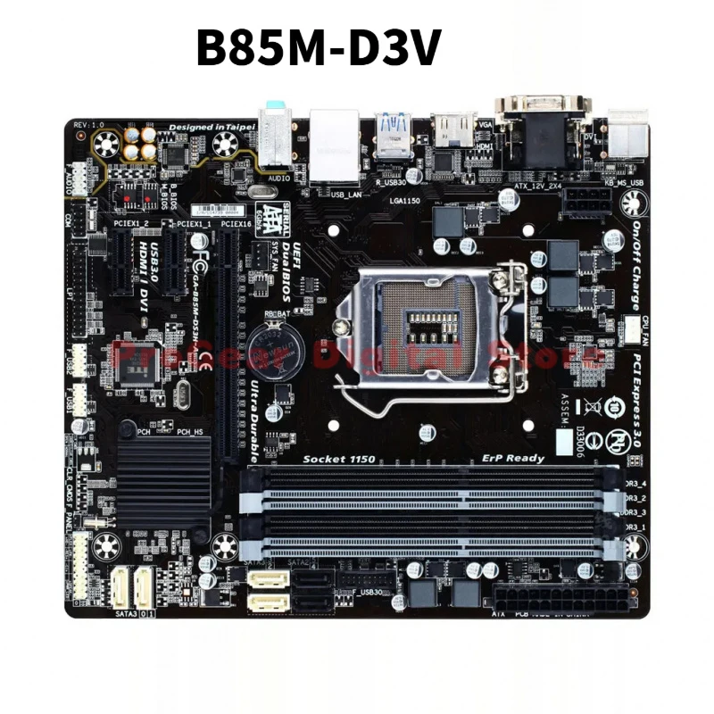 

Used for GIGABYTE B85M-D3V LGA1150 B85 mATX DDR3 Motherboard