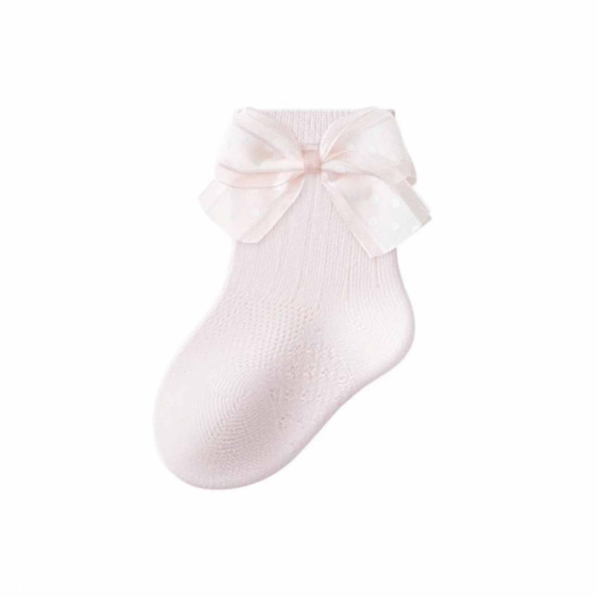 Toddler Baby Girl Crew Socks Soft Breathable Lace Ruffle Bow Princess Socks