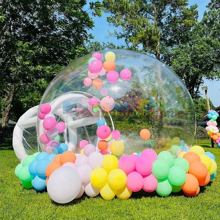 

Inflatable Crystal Bubble Tent with Tunnel