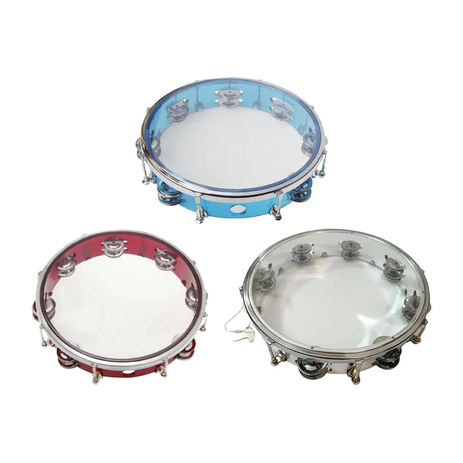 10inch Tambourine Hand Held Drum Percussion Hand Drum Kids Tambourine Drum Kids Musical Toy for Adults Kids KTV Dancing Wedding