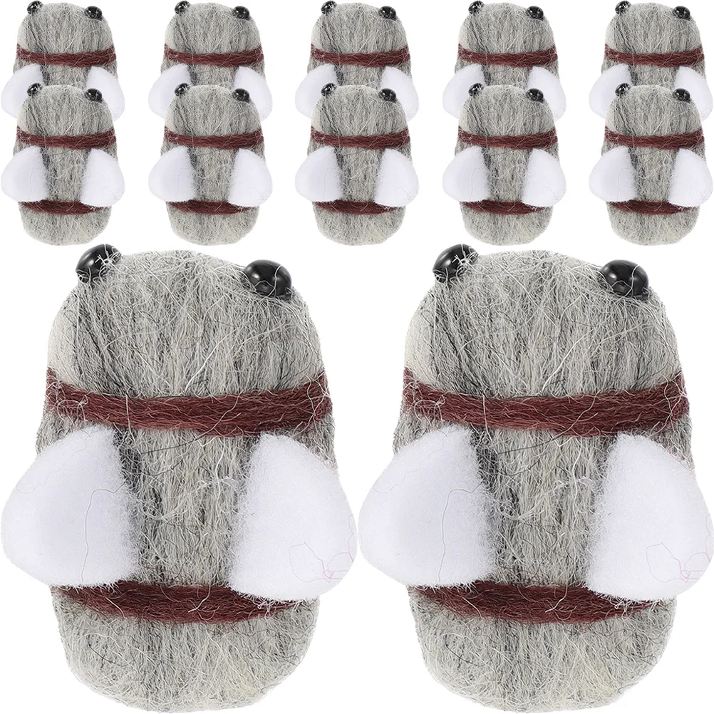 

25Pcs Wool Felt Bee Balls Cute DIY Craft Supplies Kids Room Party Decorations Accessories Wool Felt for Crafts