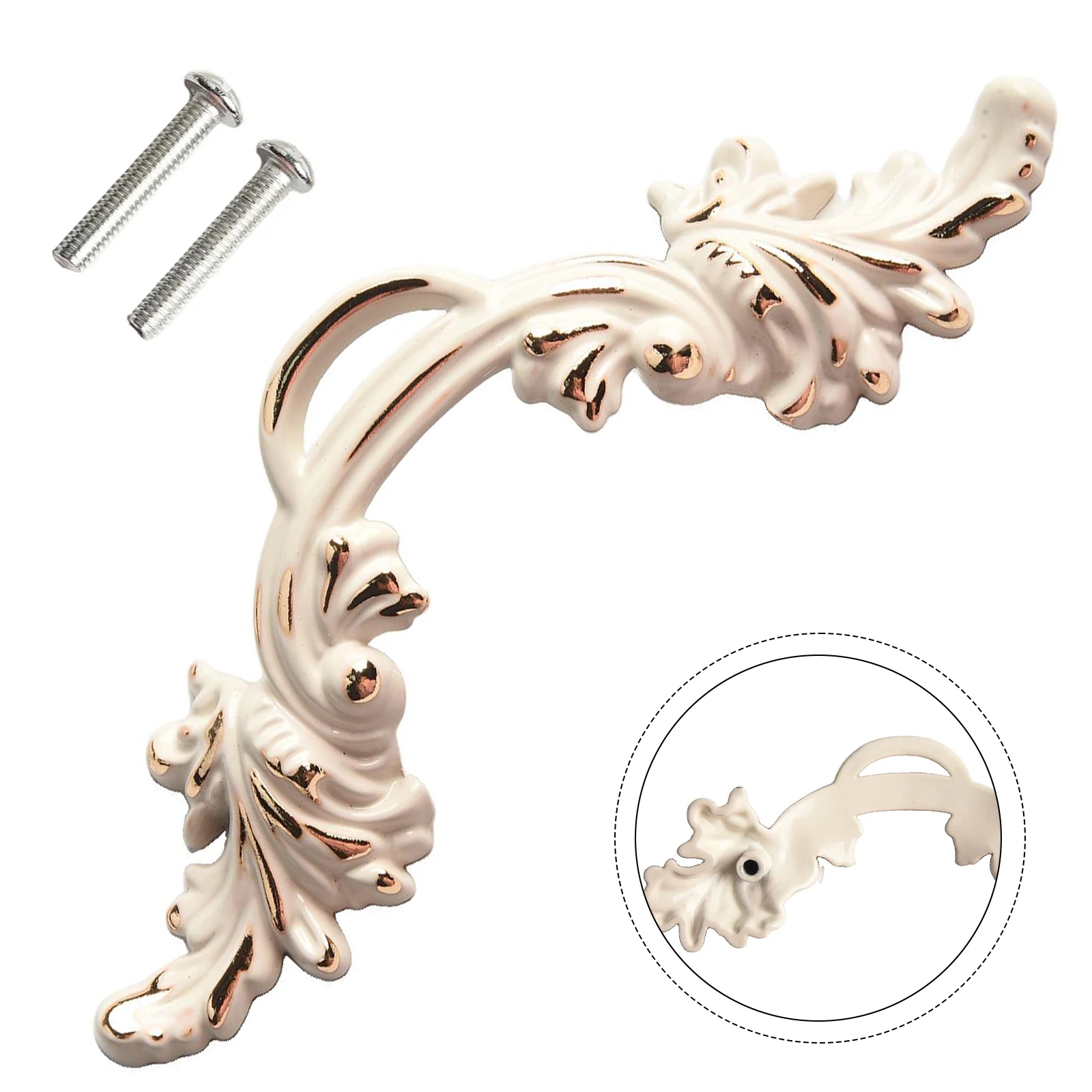 Дверная ручка, антикварная мебельная ручка, усиление мебели, легко чистится, элегантный дизайн в стиле ретро для внутренних дверей